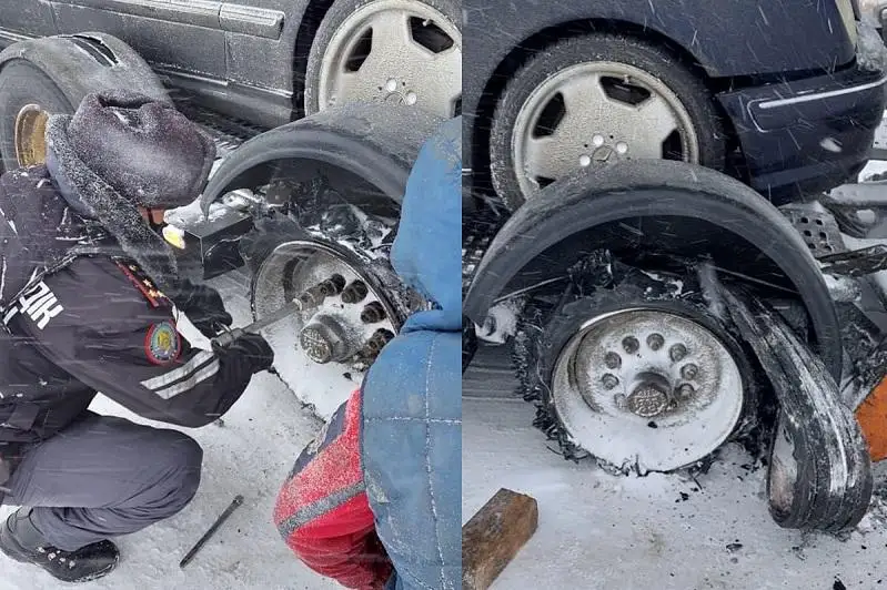 Снежный шторм в СКО: полицейские помогали водителям на трассах