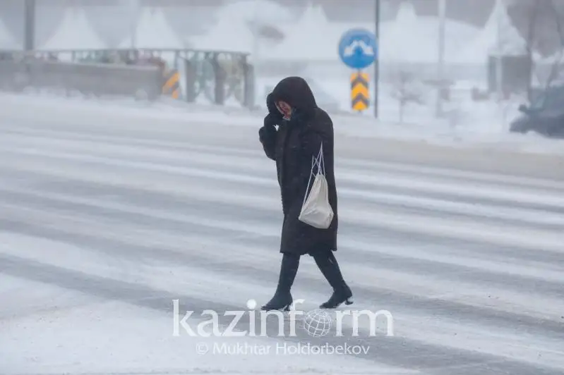 Снегопад ожидается в Казахстане 23 ноября