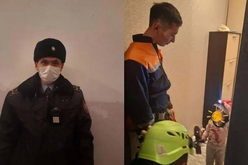 Anasy qulyptap ketken: Elorda polıtseıleri balalardy qaıǵyly jaǵdaıdan qutqardy