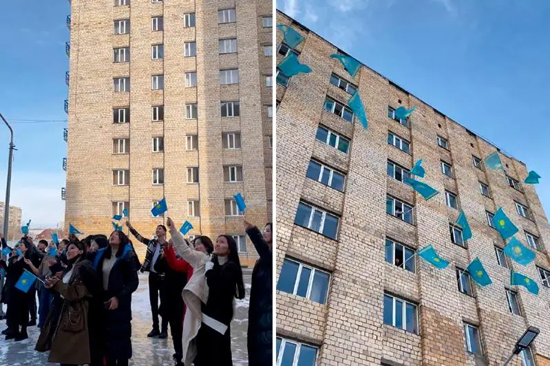 Qaraǵandylyq stýdentter Táýelsizdik kúnine tartý jasady