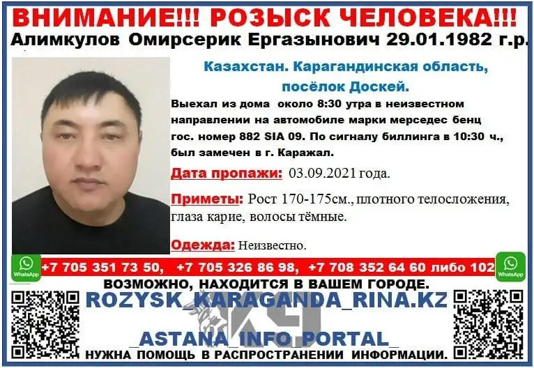 Выигравший тендер на 14 млн тенге предприниматель пропал в Карагандинской области