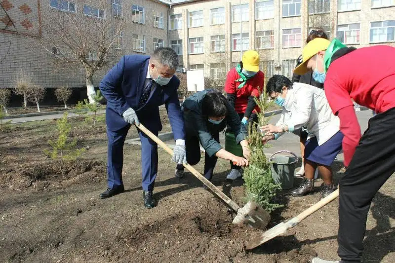 «Аллея дружбы» появилась в одной из школ Кокшетау