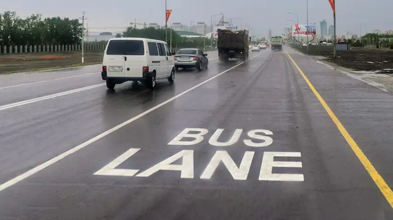 Bus Lane временно отменяется по проспекту Туран в столице