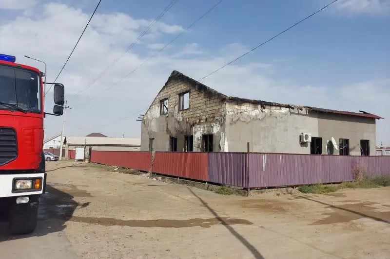 Жилой дом сгорел в Атырау