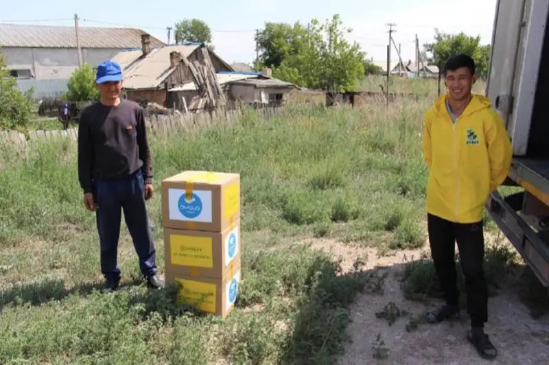 1250 продуктовых наборов получили нуждающиеся семьи Карагандинской области