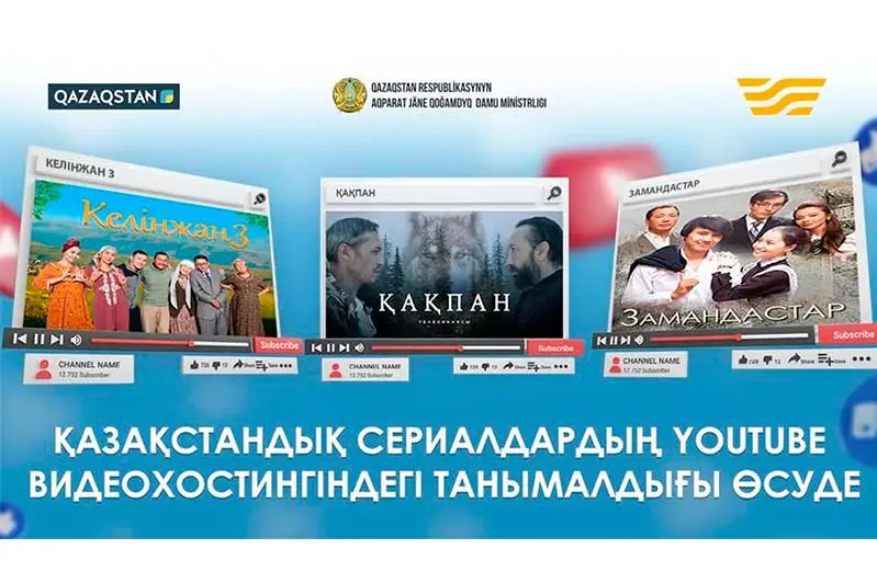 Qazaqstandyq serıaldardyń YouTube vıdeohostıngindegi tanymaldyǵy ósýde