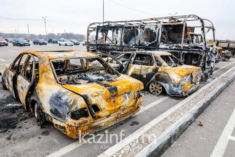 Almatydaǵy jappaı tártipsizdik kezinde qansha avtokólik búlindi