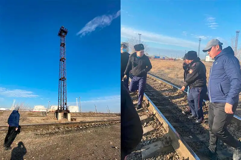 Мужчину спасли от прыжка с прожекторной вышки в Атырау