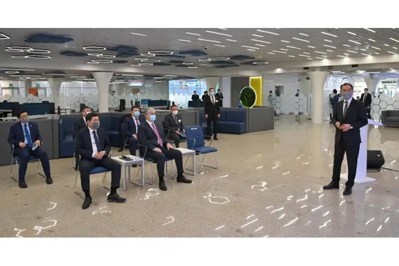 Касым-Жомарт Токаев посетил «Alatau Creative Hub» в Алматы