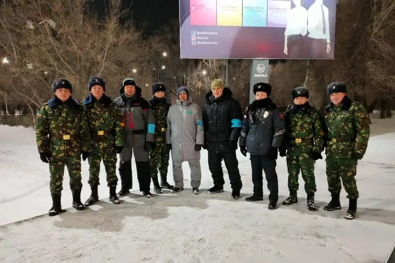 Спортсмены помогают патрулировать улицы в Кокшетау