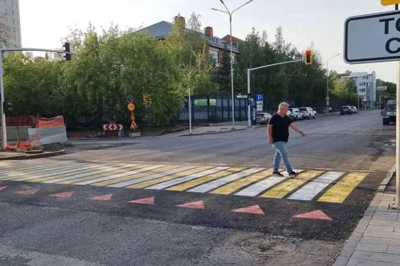 Приподнятый пешеходный переход появился в Нур-Султане