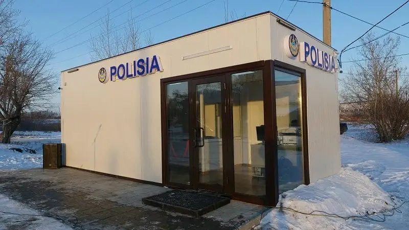 Petropavlda polıtsııanyń eki jańa modýldik beketi ashyldy