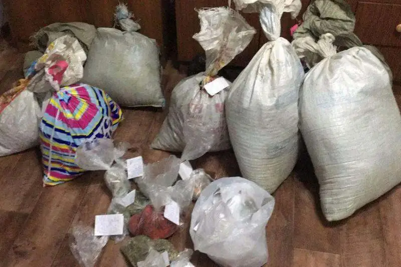 20 мешков c марихуаной изъяли у жителя Алматинской области