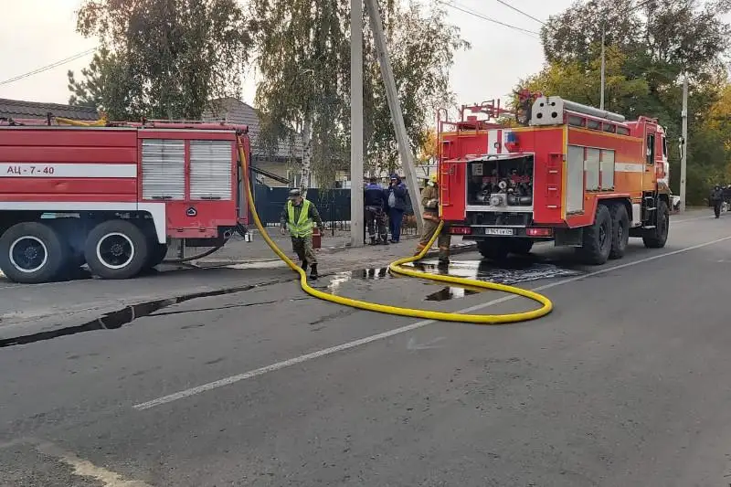 Банный комплекс горел в Талдыкоргане