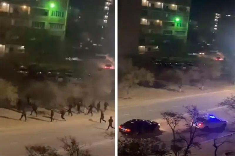 В Сети появилось видео массовой драки в Актау