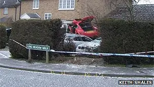 Audi embedded in Lowestoft home