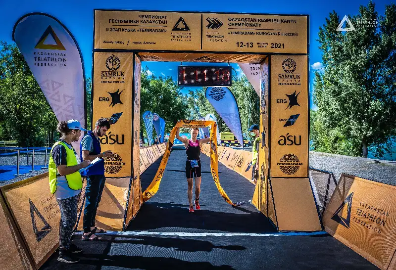 В Алматы прошел чемпионат Казахстана по триатлону
