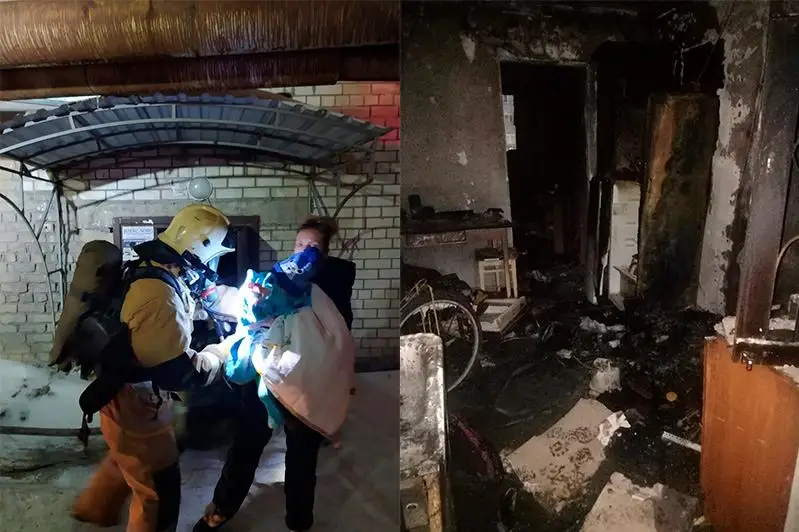 В Петропавловске произошел пожар в доме, где год назад взорвался газ