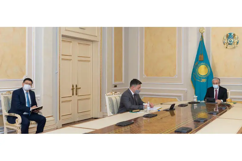 Глава государства принял отчет Национального банка Казахстана