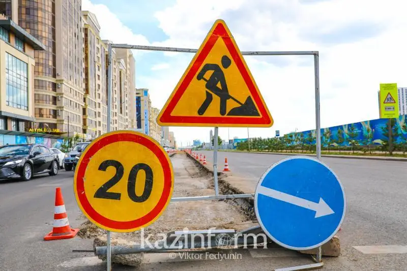 Участок улицы Окжетпес временно перекрыли в Нур-Султане