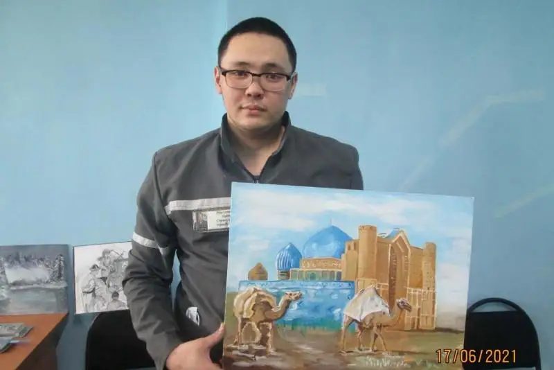 Нарисованную осужденным картину приобрели на аукционе за 130 тысяч тенге