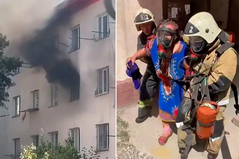 Восемь человек спасли при пожаре в Алматинской области