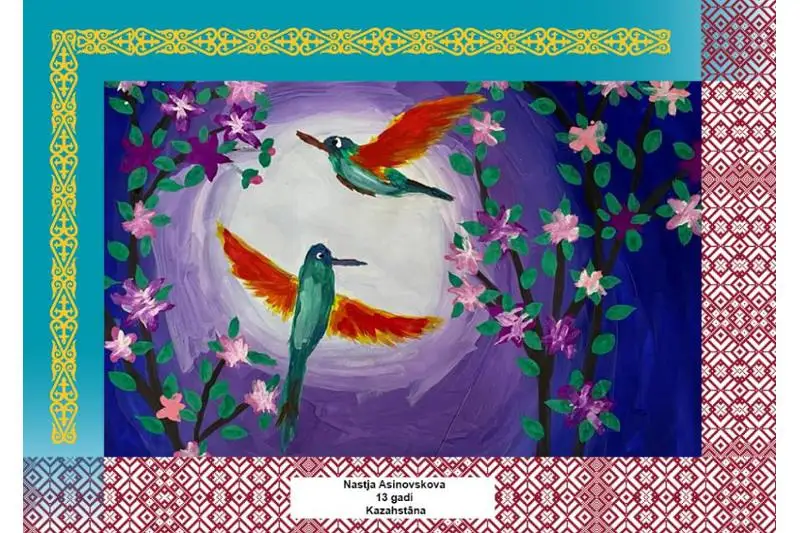 В Риге открылась выставка картин особенных казахстанских и латвийских детей