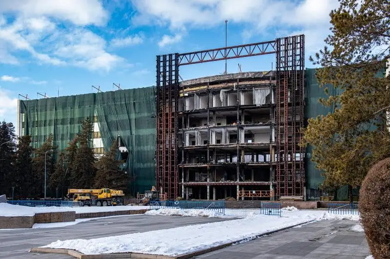 Когда завершат реконструкцию здания акимата Алматинской области