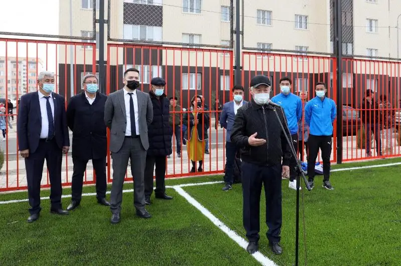 Спортивные площадки открыли в Таразе ко Дню города