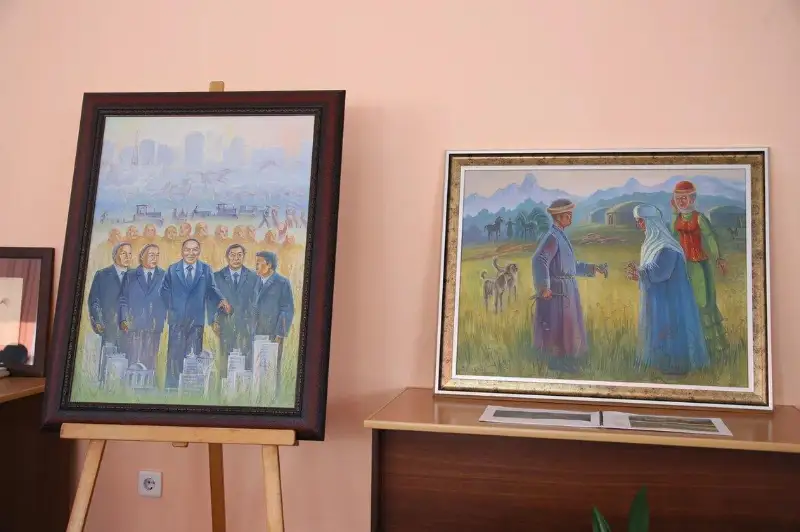 Арт-галерея к 30-летию Независимости РК открылась в библиотеке для незрячих и слабовидящих в ВКО