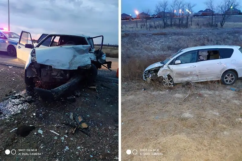 Батыс Қазақстанда екі автокөлік соқтығысып, жүргізуші ауруханаға түсті