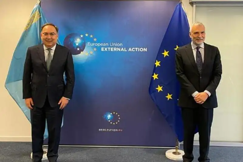 Состоялся рабочий визит Специального представителя Президента РК Е. Казыхана в Брюссель