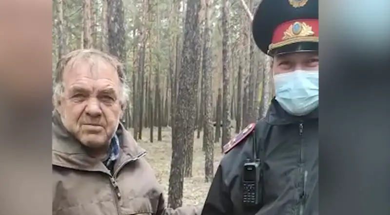 Потерявшегося грибника нашел акмолинский полицейский