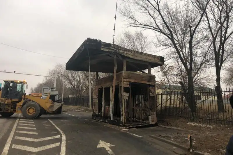 Экопосты были сожжены во время беспорядков в Алматы