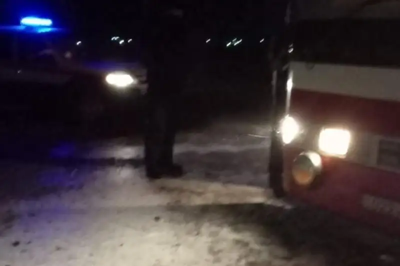 Спасатели помогли устранить поломку в автобусе на трассе в Павлодарской области