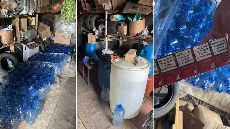 Подпольный цех по розливу алкоголя выявили в Кокшетау