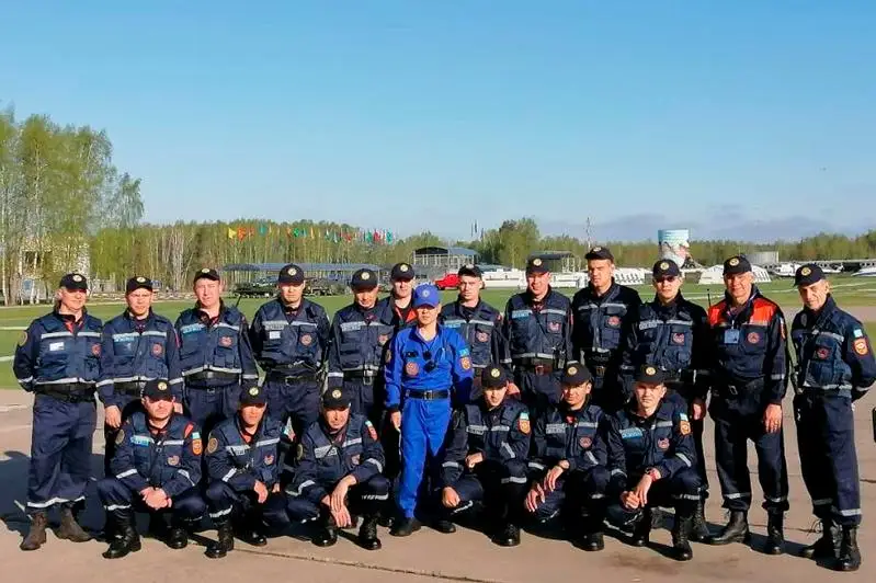 Казахстанские спасатели принимают участие в учениях под Москвой