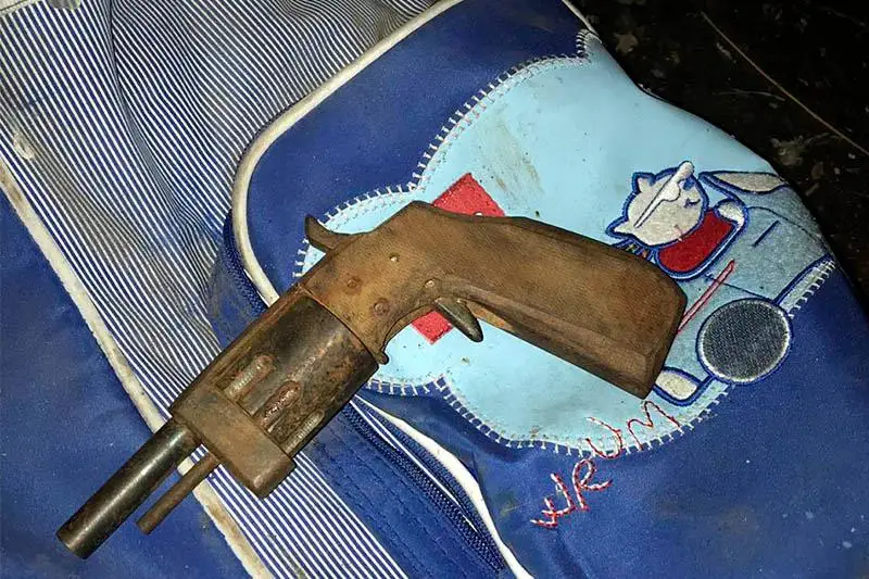 Кустарный револьвер изъят у рецидивиста в Алматы