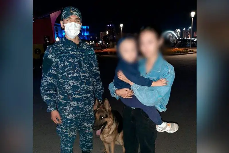 В Нур-Султане служебная собака нашла потерявшегося малыша