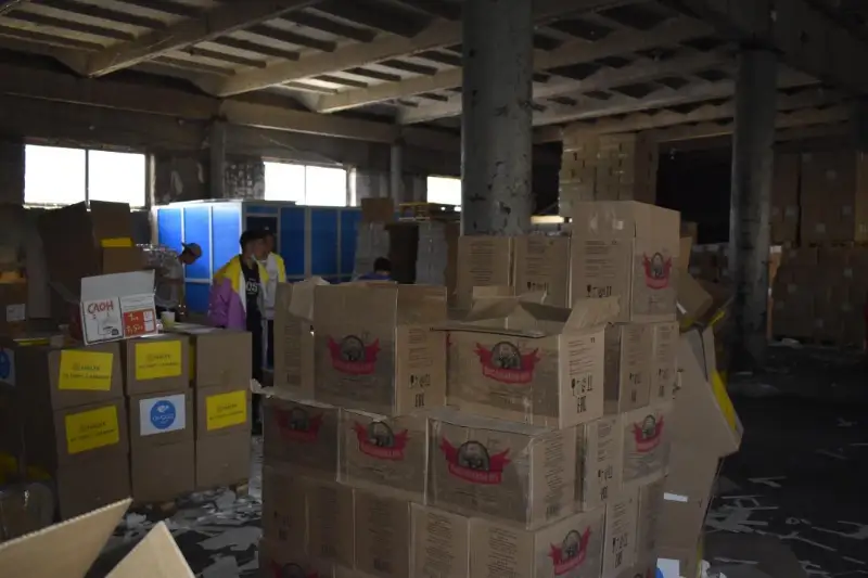 Девять тонн благотворительной помощи доставили в Улытауский район Карагандинской области