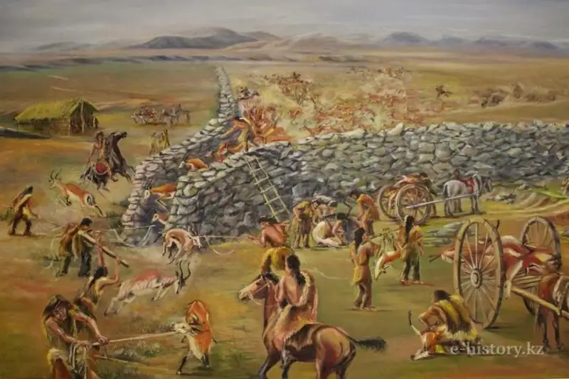 م. ماعاۋيننىڭ «شىڭعىس حان» شىعارماسىنان ۇزىندىلەر. كوشپەندىلەر بولمىسى. ادەت-عۇرىپ، جول-جورا