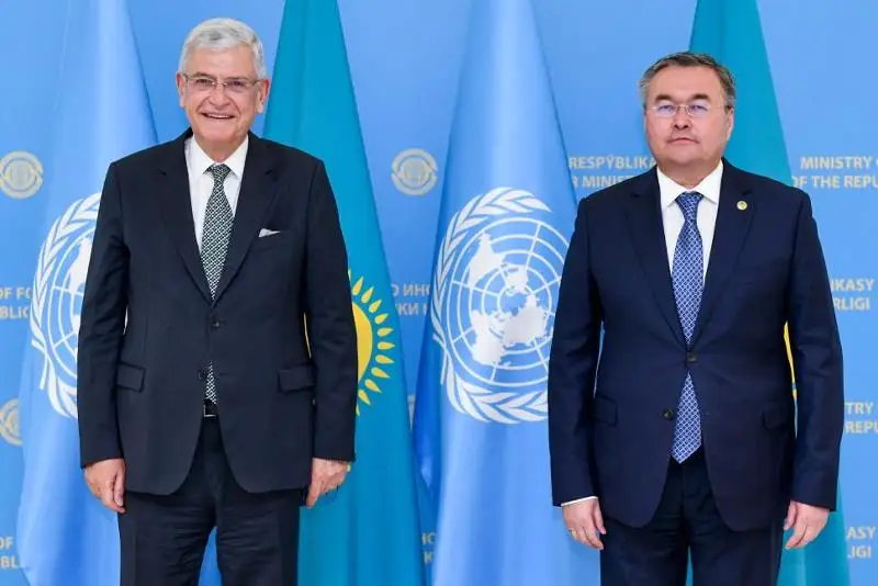 Мухтар Тлеуберди встретился с председателем Генеральной Ассамблеи ООН