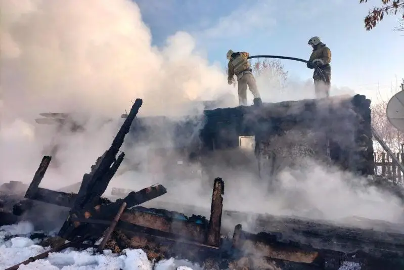 Два газовых баллона вынесли из пожара спасатели в ВКО