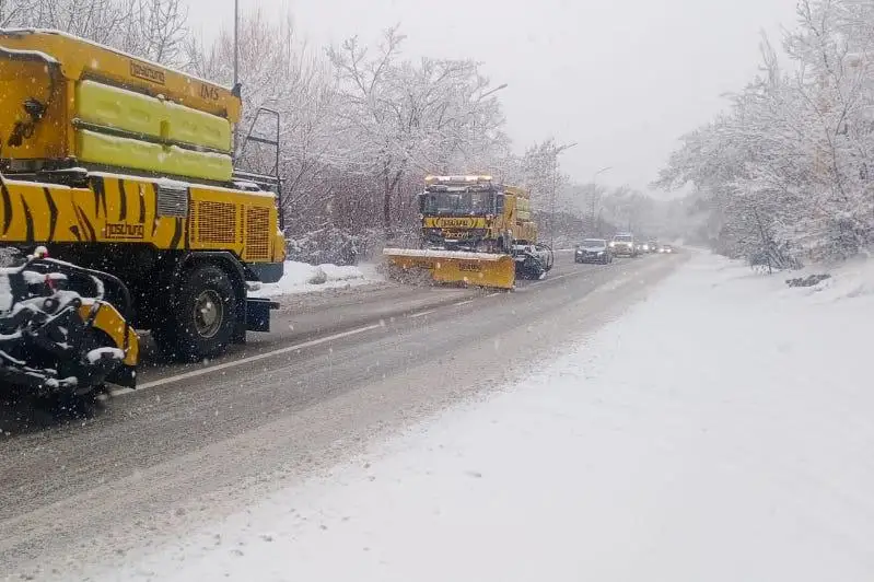 Алматы завалило снегом