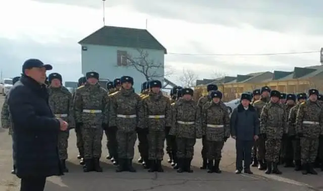 В Актау более 200 новобранцев Нацгвардии приняли клятву на верность Родине