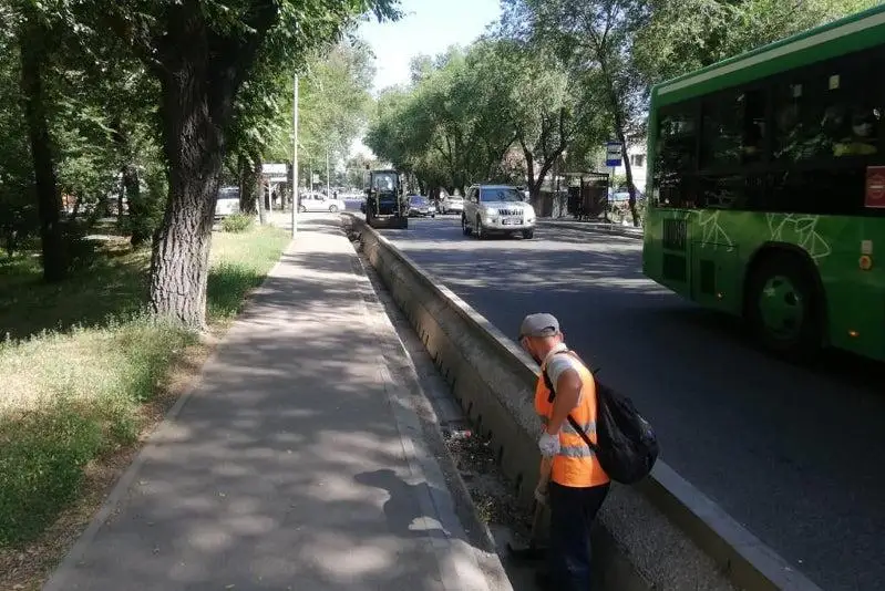 Улицы и арыки чистят в Алматы