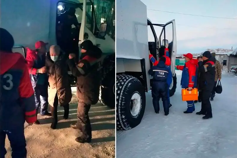 Костанайские спасатели транспортировали беременную женщину в больницу