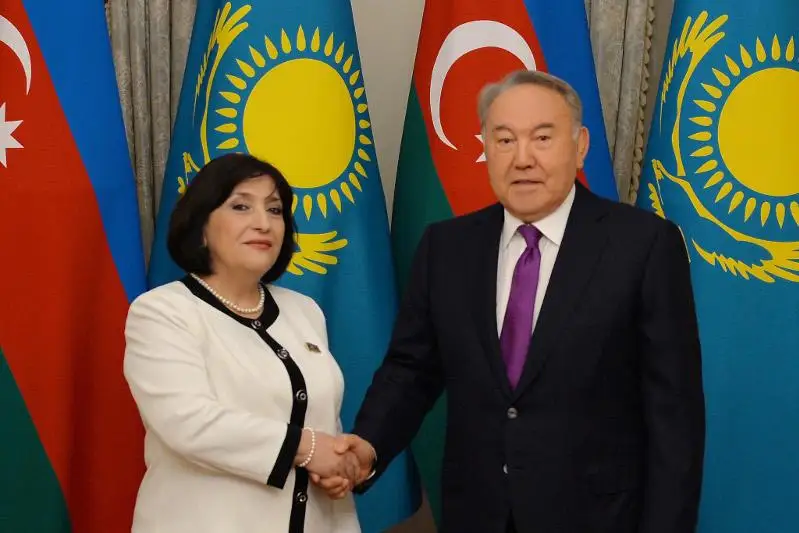 Елбасы встретился с Председателем Милли Меджлиса Азербайджана Сахибой Гафаровой