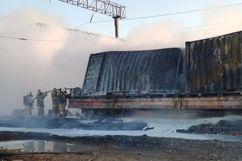 Арыстағы вагон өрті: ТЖД оқиғаның мән-жайы туралы ақпарат таратты