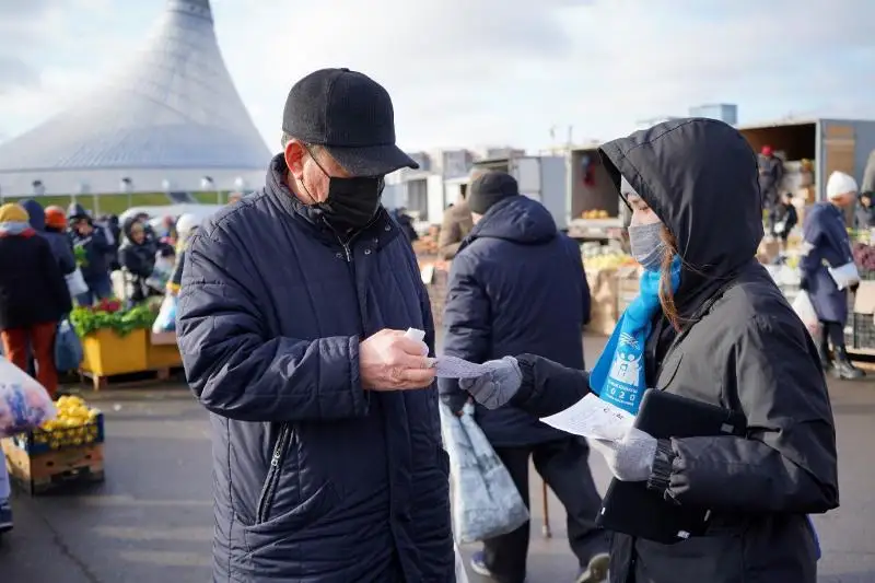 Национальная перепись населения: разъяснительную работу проводят в столичных ТРЦ и рынках